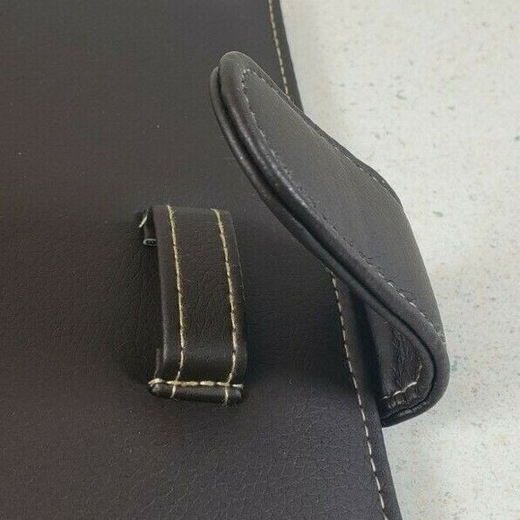 "It's Academic Mini Executive Leather Portfolio Folder, 1"" Ring Dark Brown - Picture 6 of 12